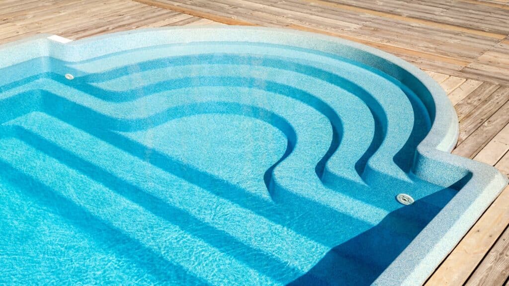 Fiberglass pools are a durable and more cost effective pool finish option.