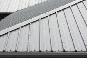 new metal roofing on a house
