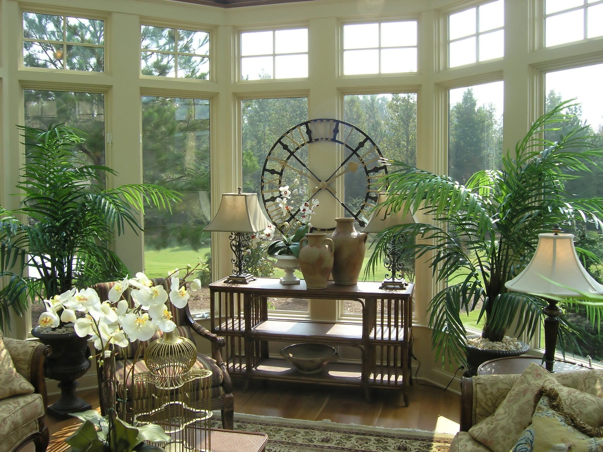 Sunroom adorned with plants