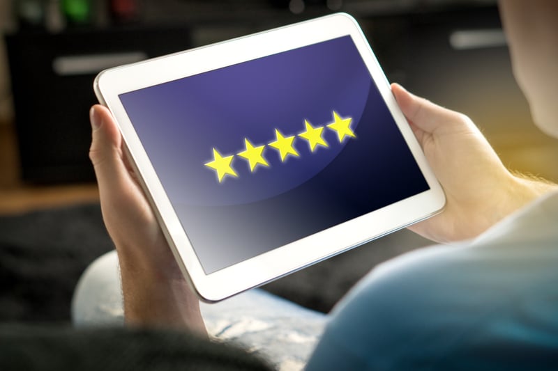 five star online reviews for general contractor business