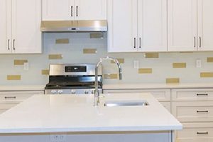 Well-made kitchen cabinets in home kitchen
